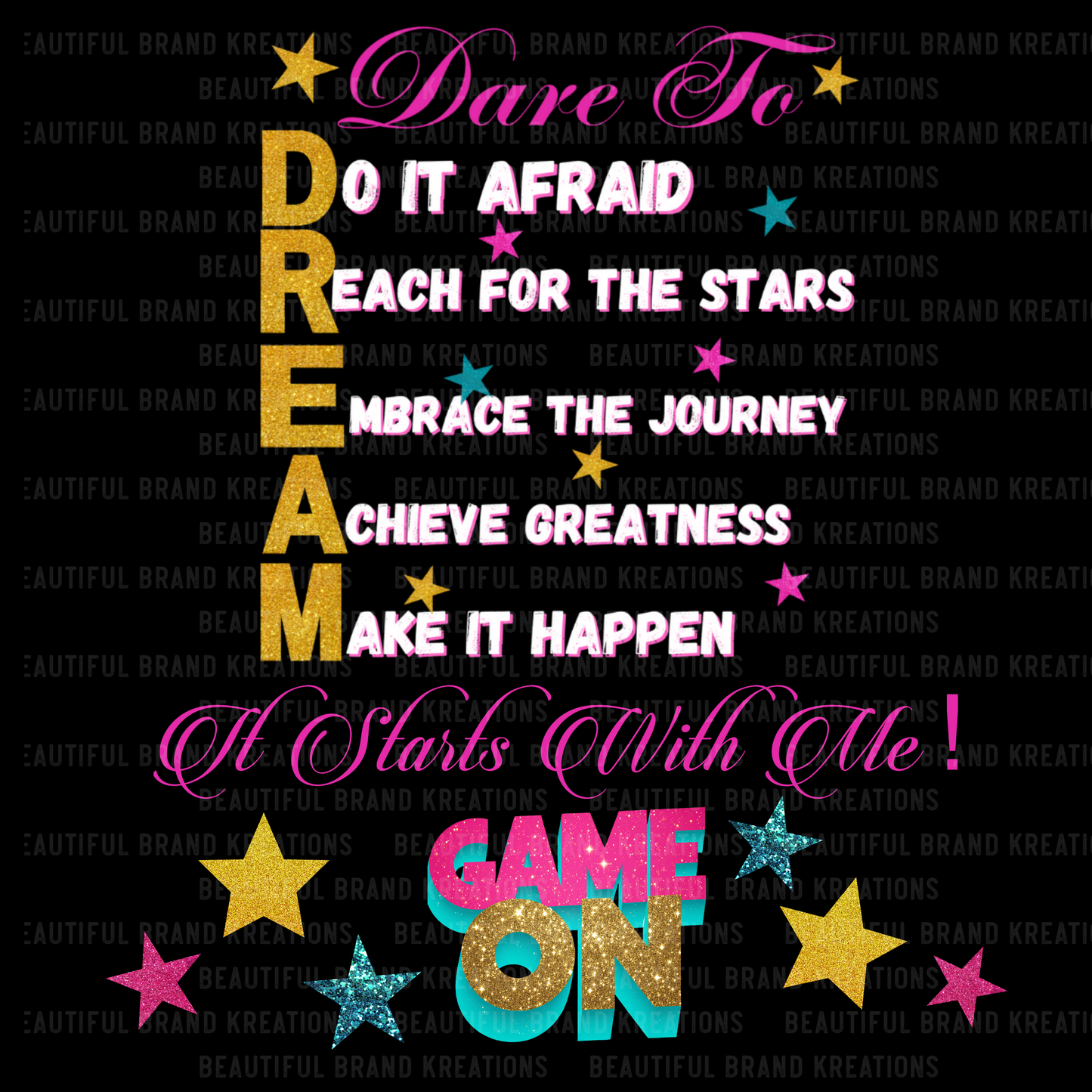 GAME ON DREAM EDITION | Beautiful Brand Kreations™