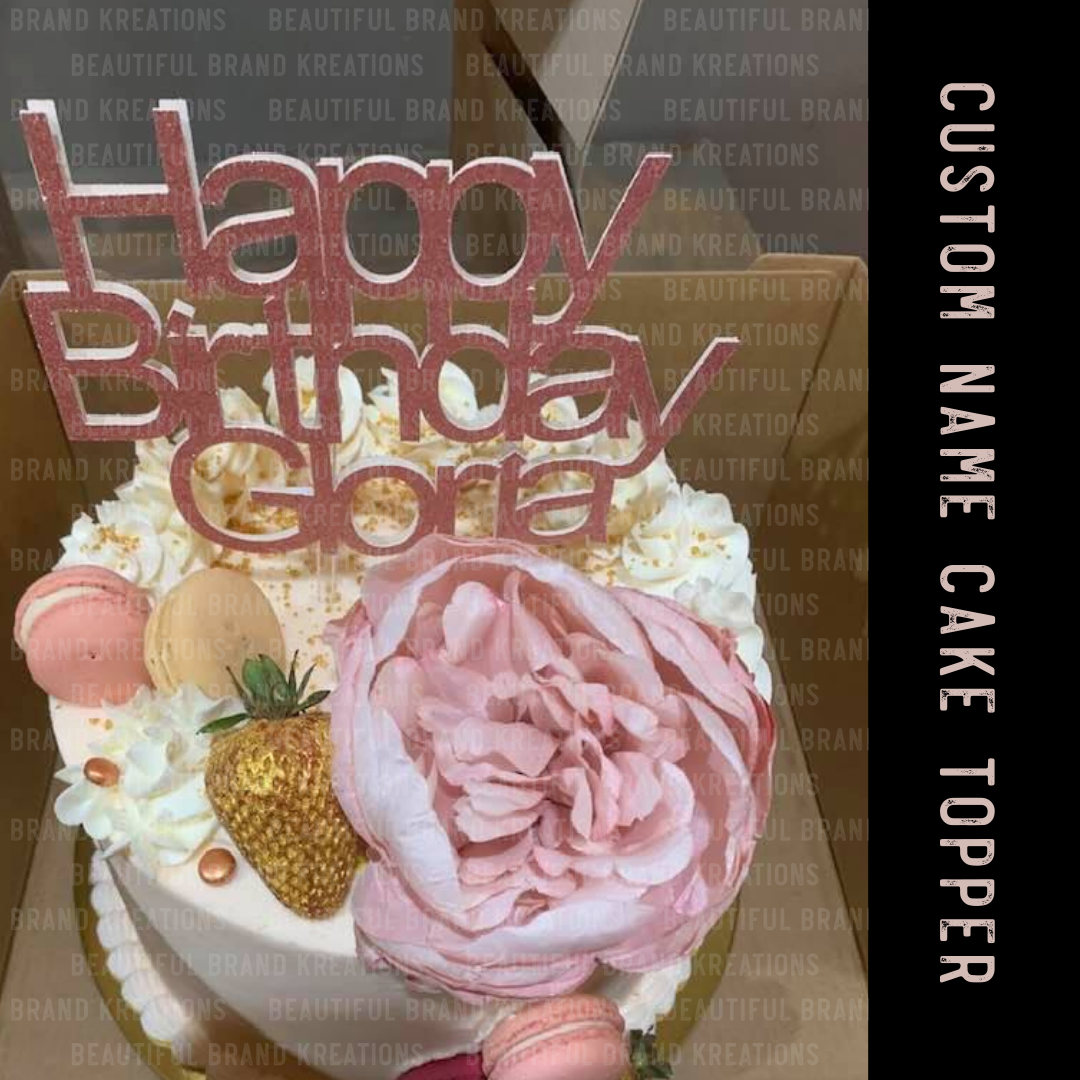 CUSTOM CAKE TOPPERS | Beautiful Brand Kreations™