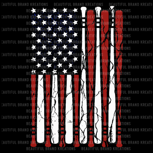 DISTRESSED BAT FLAG | Beautiful Brand Kreations™