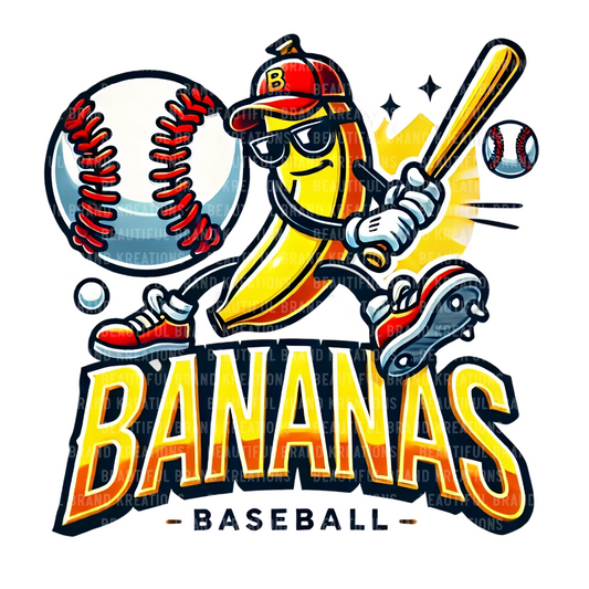 BANANAS BASEBALL | Beautiful Brand Kreations™