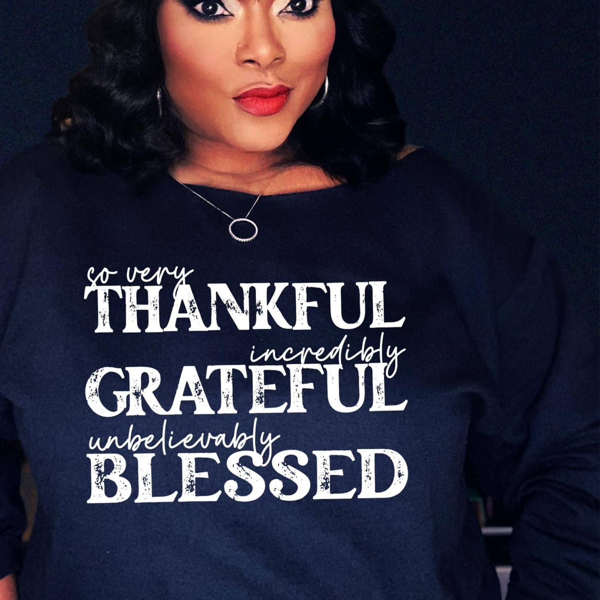 THANKFUL, GRATEFUL, BLESSED (WHITE) | Beautiful Brand Kreations™