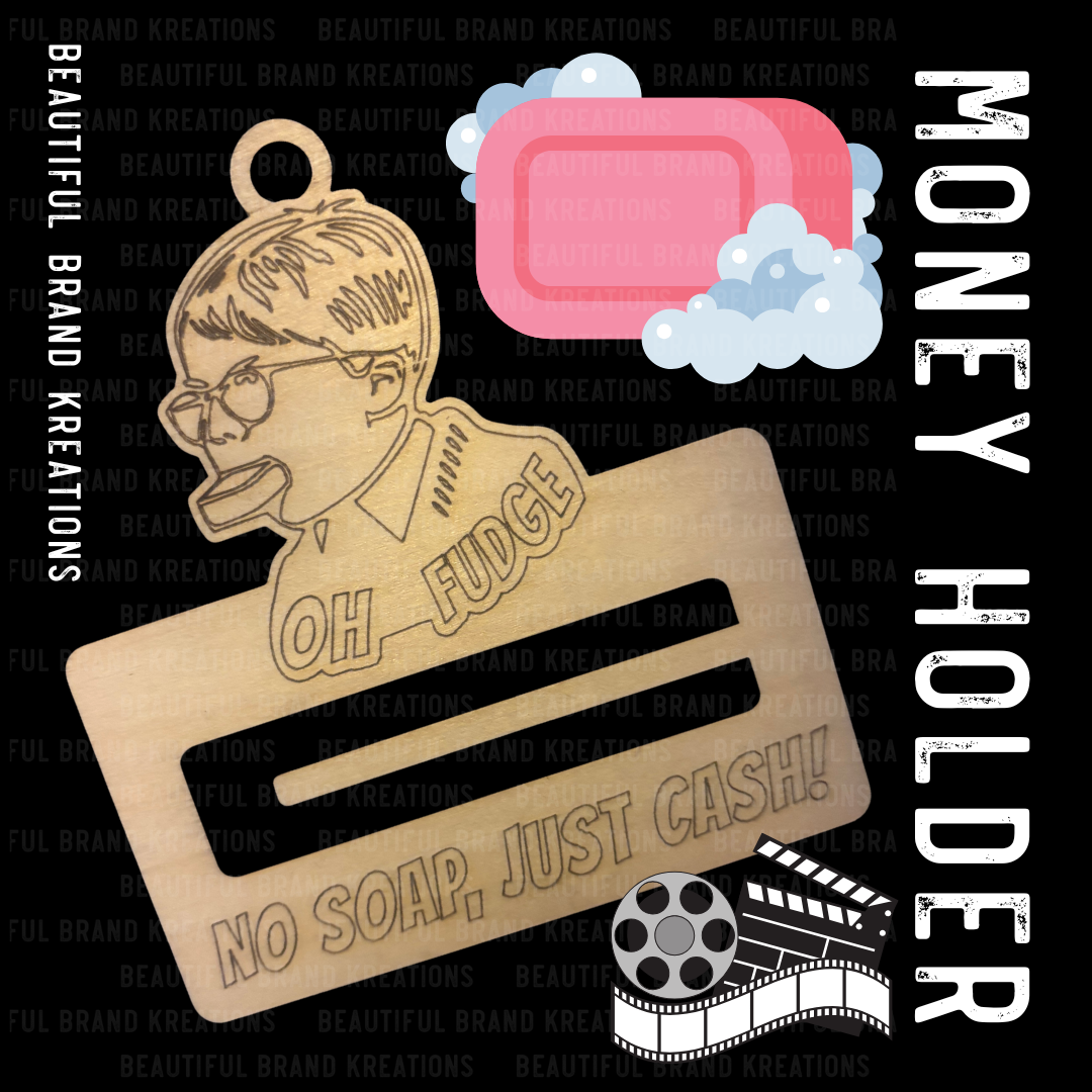 LASER ENGRAVED MONEY HOLDER | Beautiful Brand Kreations™