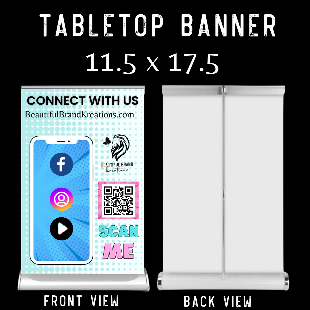TABLETOP BANNER STAND | Beautiful Brand Kreations™