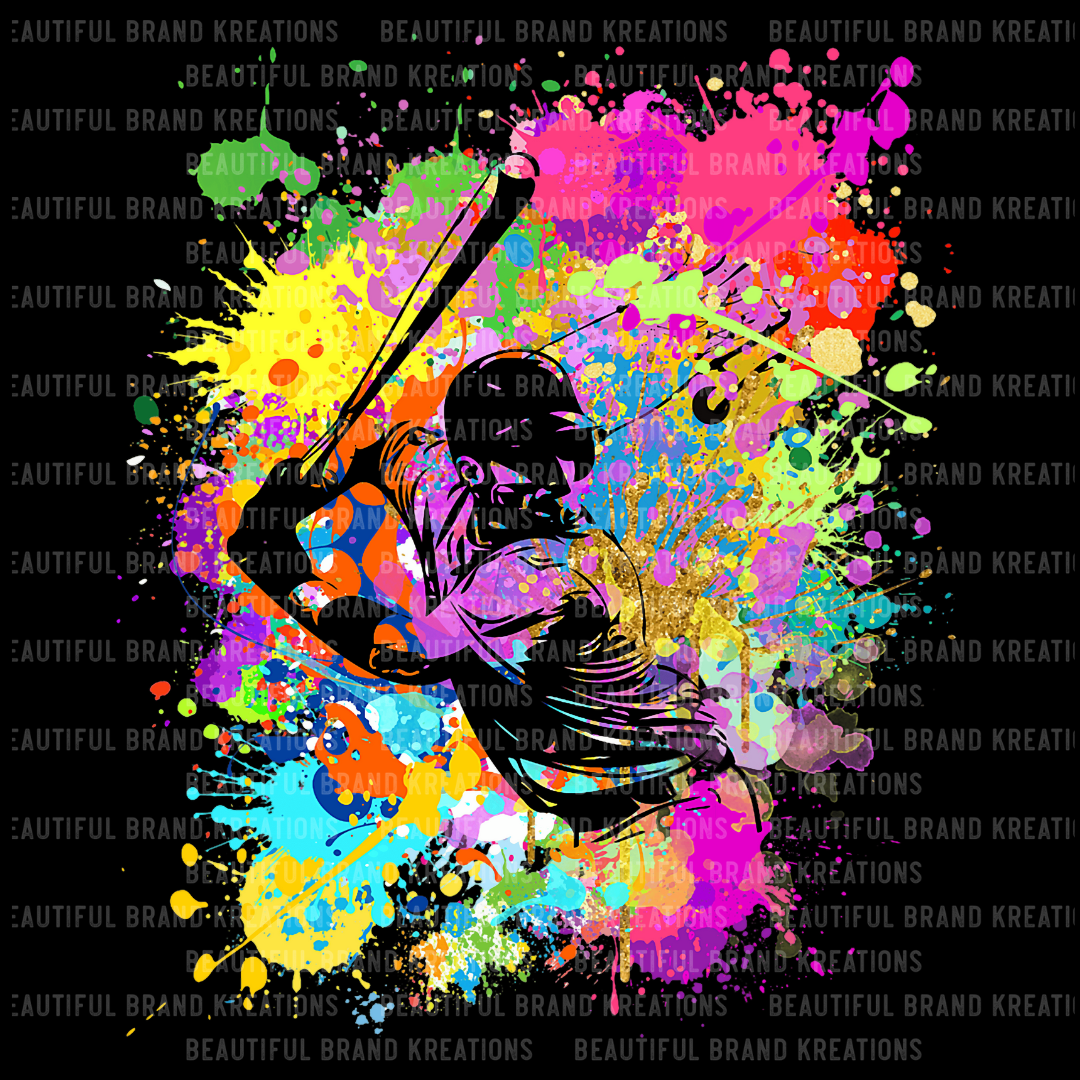 BASEBALL NEON SPLASH| Beautiful Brand Kreations™