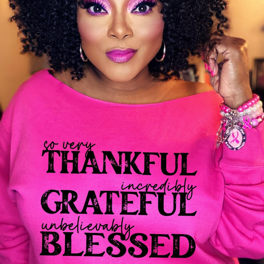 THANKFUL, GRATEFUL, BLESSED (BLACK) | Beautiful Brand Kreations™