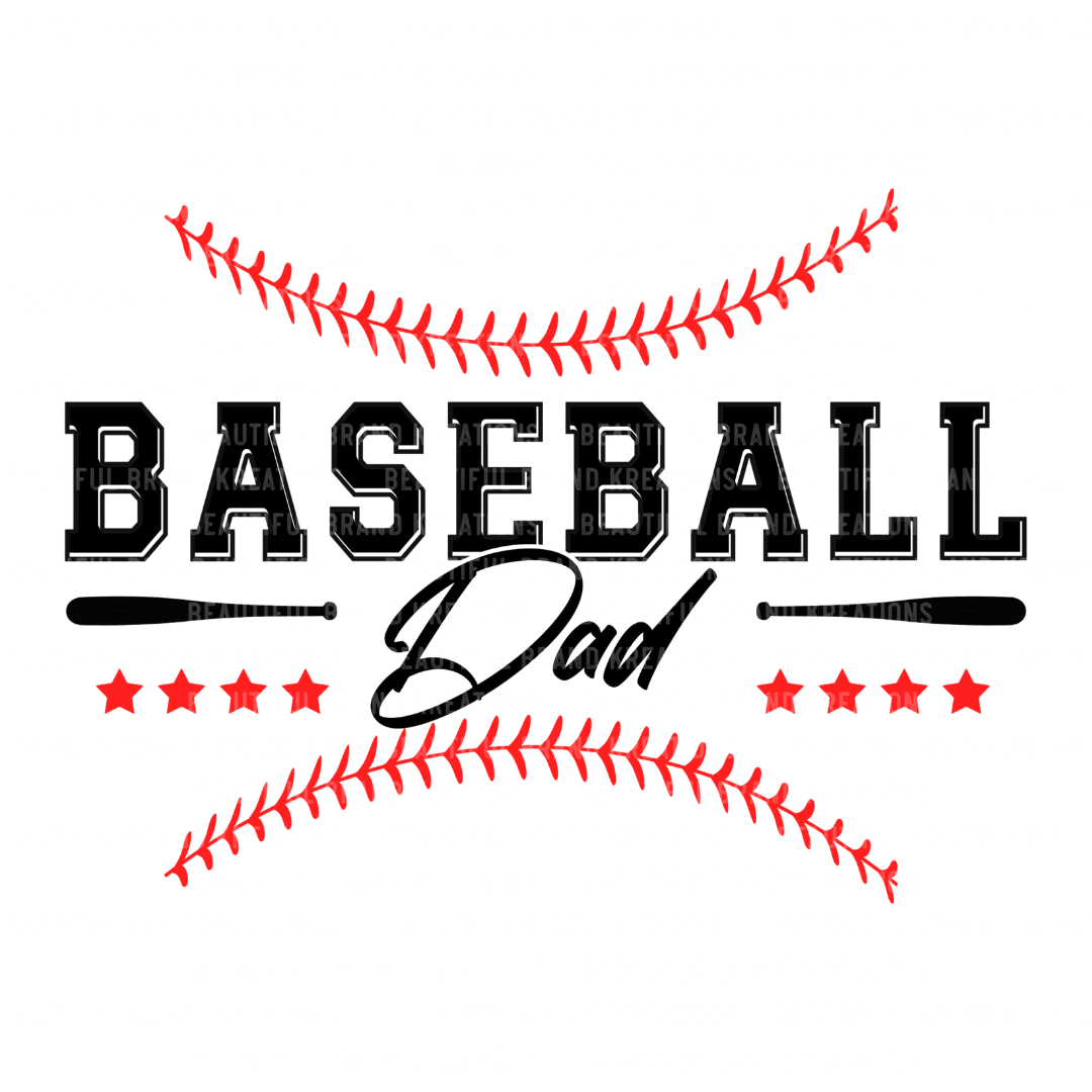 B-BALL DAD BASEBALL DESIGN | Beautiful Brand Kreations™