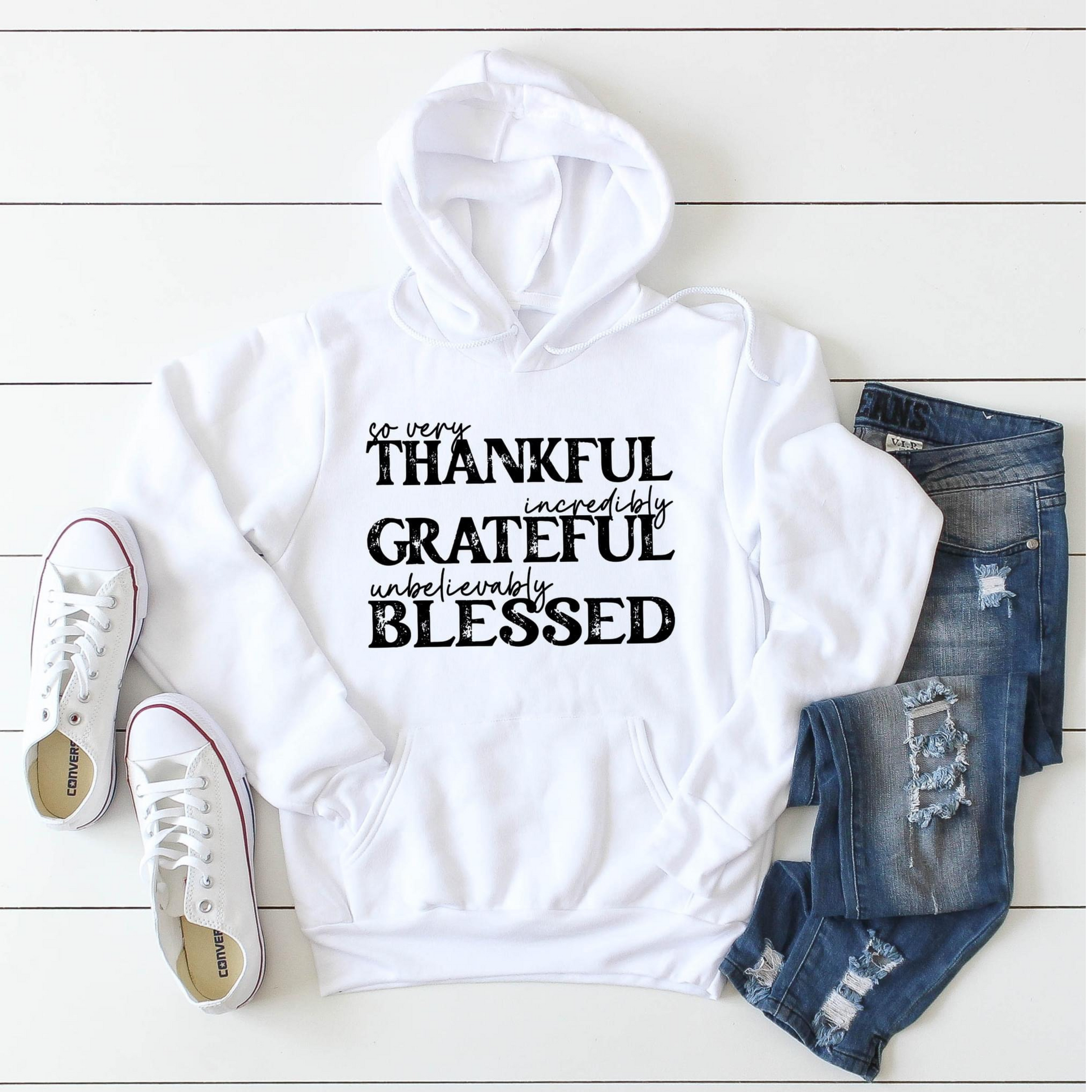 THANKFUL, GRATEFUL, BLESSED (BLACK) | Beautiful Brand Kreations™