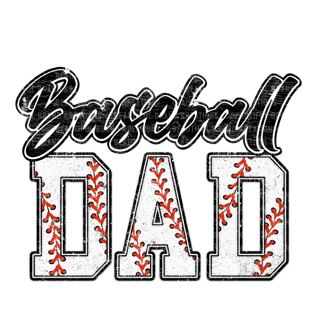 BASEBALL DAD CURSIVE FONT | Beautiful Brand Kreations™