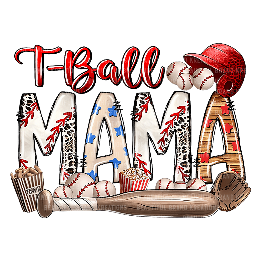 T-BALL MAMA GRAPHIC TEE| Beautiful Brand Kreations™