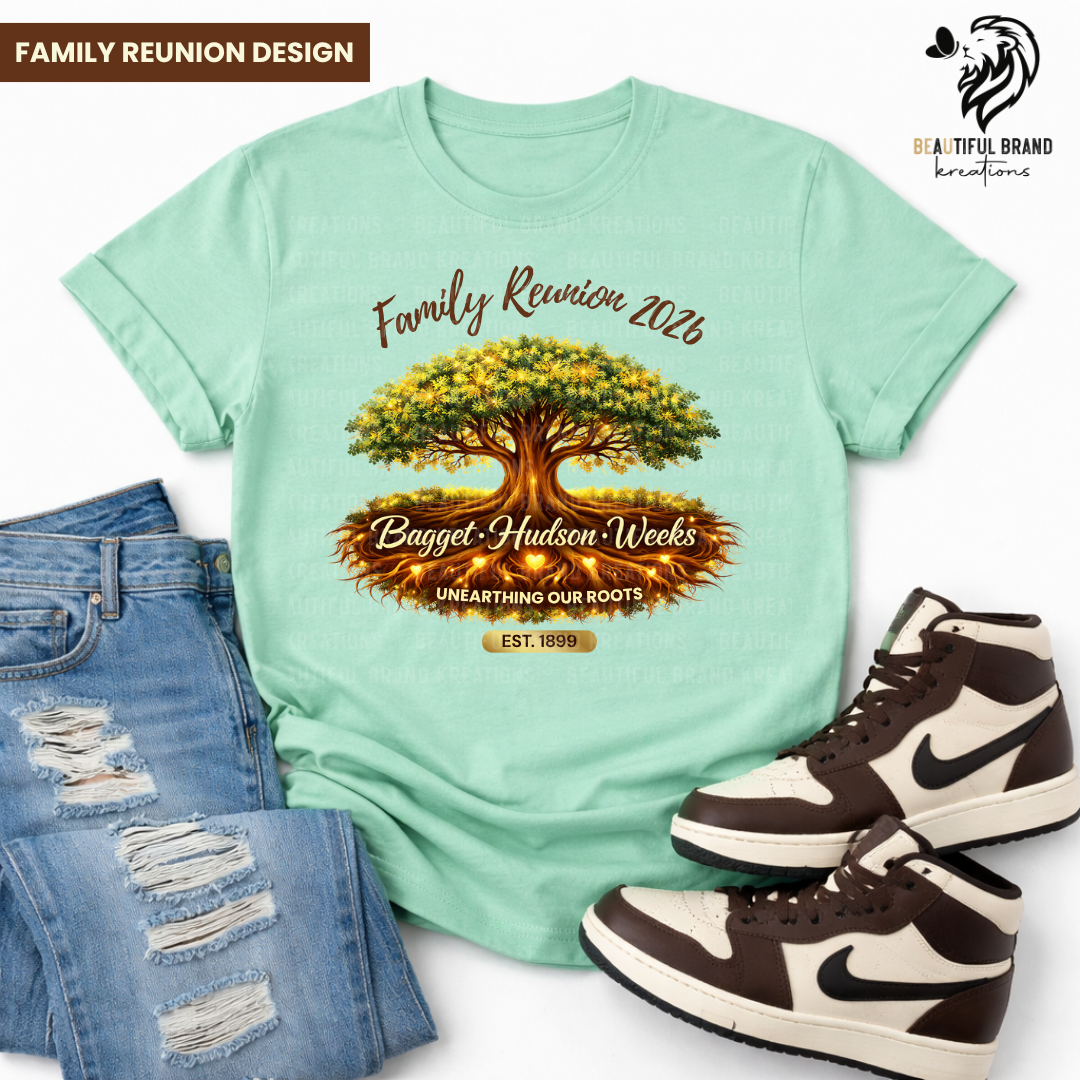 Bagget - Hudson- Weeks Family Reunion Tee 2026  | Beautiful Brand Kreations™