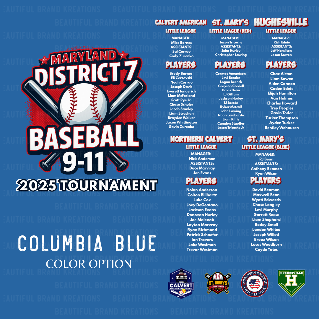 MD 2025 DISTRICT 7 TOURNAMENT | Beautiful Brand Kreations™