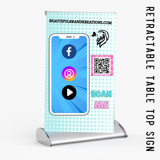 TABLETOP BANNER STAND | Beautiful Brand Kreations™
