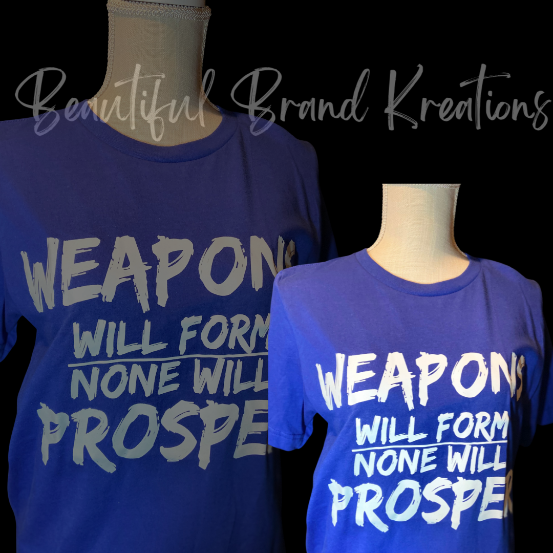 NONE WILL PROSPER (White Print)| Beautiful Brand Kreations™