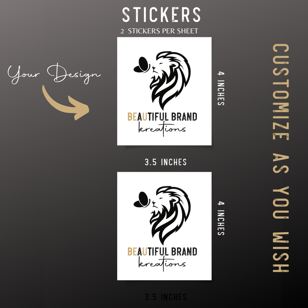 CUSTOM STICKERS | Beautiful Brand Kreations™