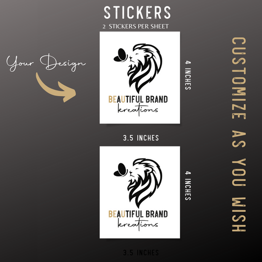 CUSTOM STICKERS | Beautiful Brand Kreations™