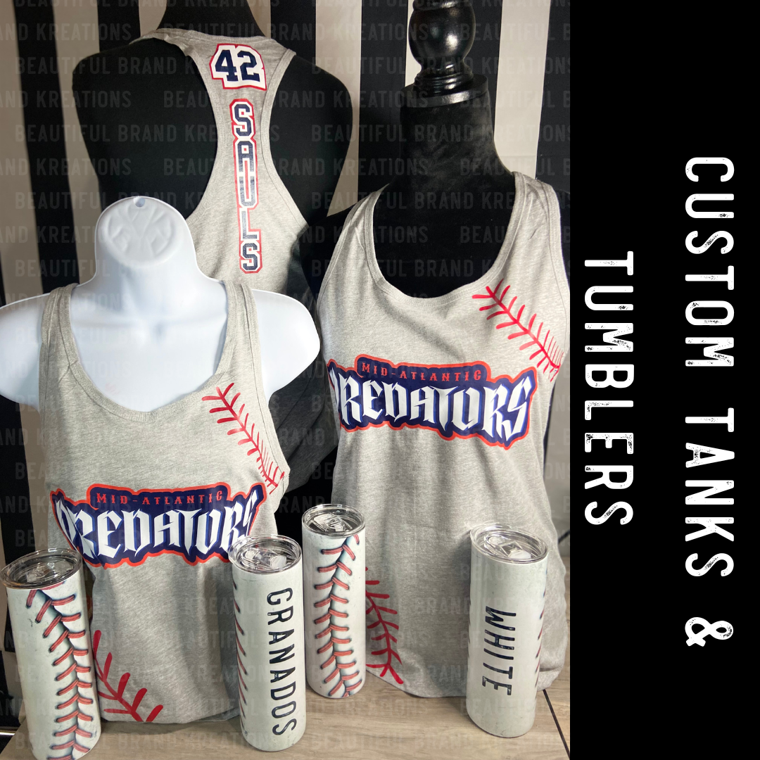 BASEBALL TUMBLER | Beautiful Brand Kreations™