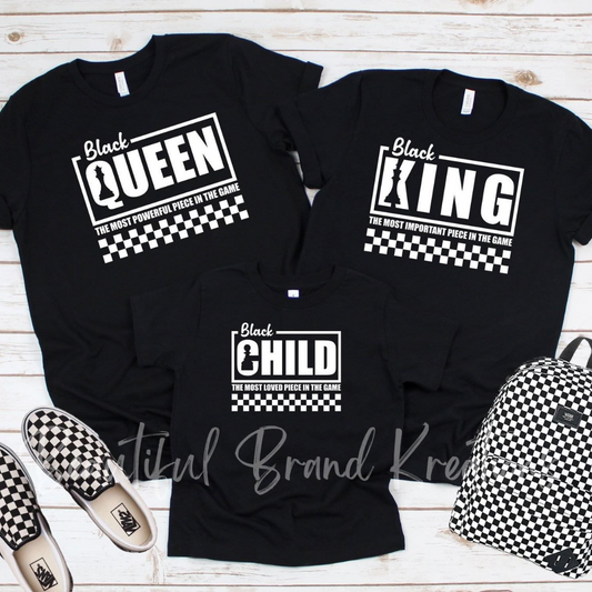 BLACK ROYALTY KING (White)| Beautiful Brand Kreations™