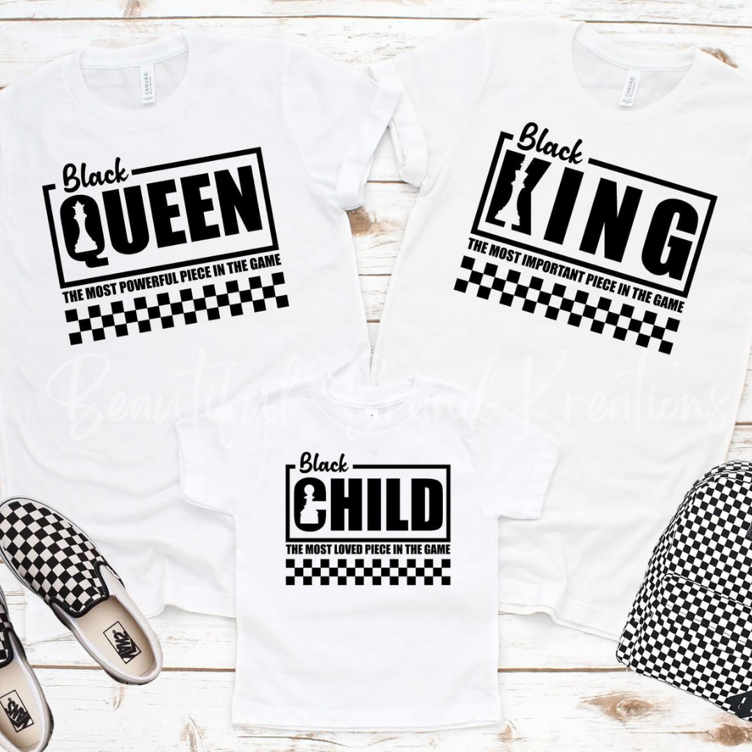 BLACK ROYALTY KING (White)| Beautiful Brand Kreations™