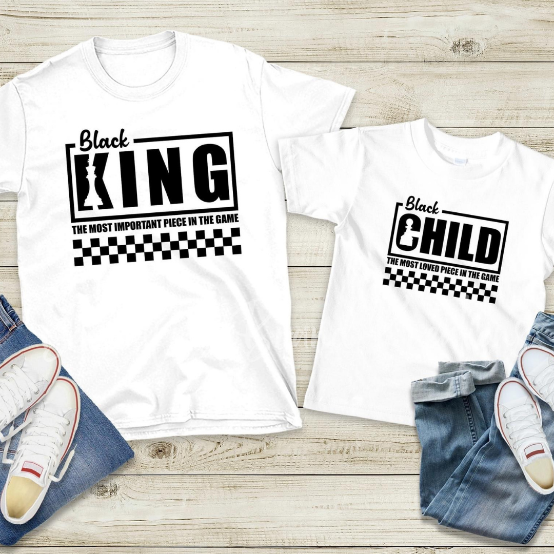 BLACK ROYALTY KING (White)| Beautiful Brand Kreations™