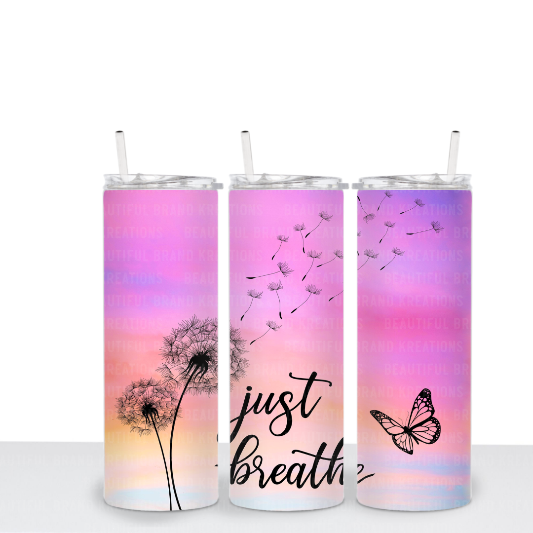 JUST BREATHE TUMBLER | Beautiful Brand Kreations™