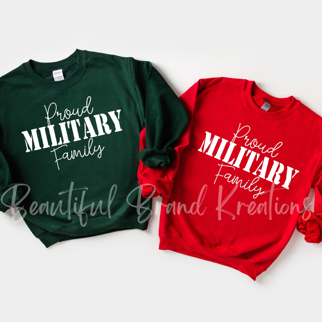 PROUD MILITARY FAMILY | Beautiful Brand Kreations™