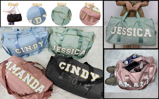 CUSTOM PERSONALIZED DUDFLE BAG | Beautiful Brand Kreations