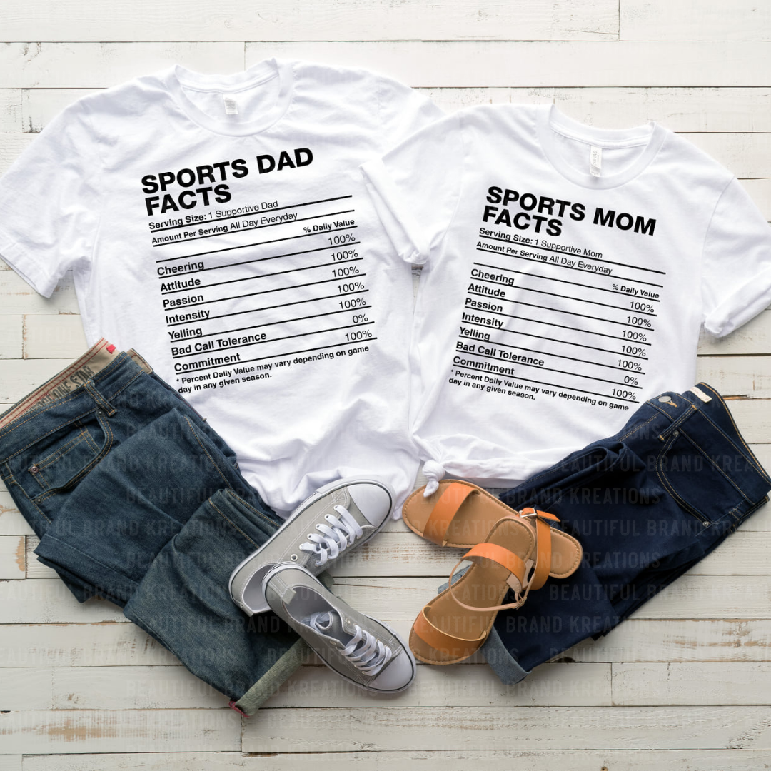 SPORTS MOM/DAD FACTS | Beautiful Brand Kreations™